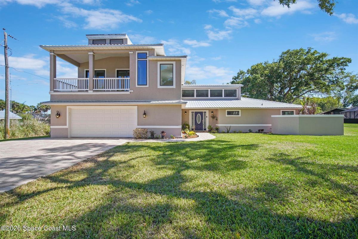 Two-storey riverfront home at 115 McIver Lane, Rockledge